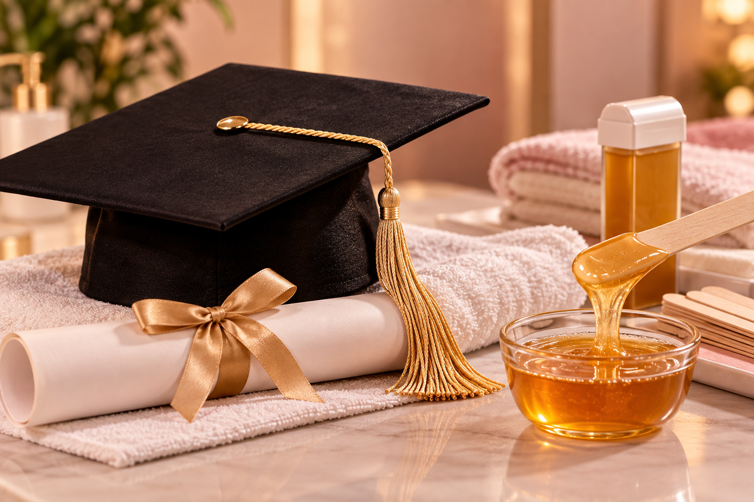 Curso de atualização em epilação com cera, com certificado e materiais de prática